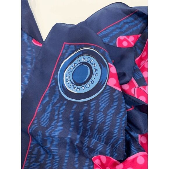 Rochas Byzance Paris Silk Square Scarf - Picture 3 of 5